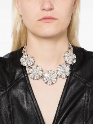 Křišťálový náhrdelník Versace stříbrný