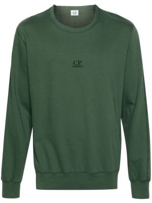 Sweatshirt aus baumwoll mit print C.p. Company grün