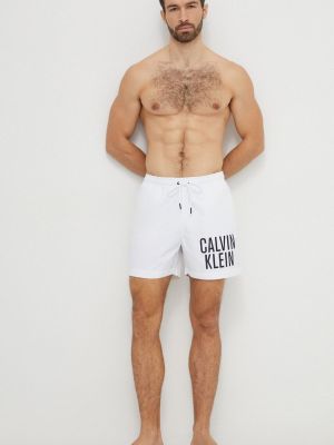 Szorty Calvin Klein Swimwear białe
