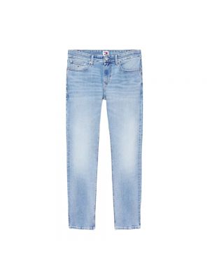Jeansy skinny slim fit z kieszeniami Tommy Jeans niebieskie