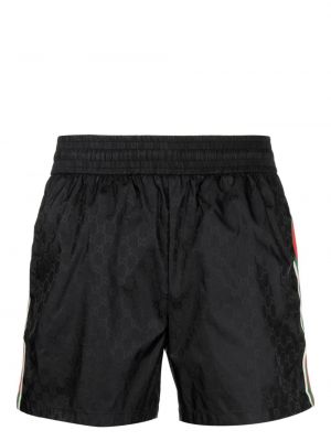 Jacquard shorts Gucci schwarz