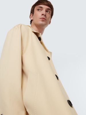 Abrigo de lana Ami Paris beige