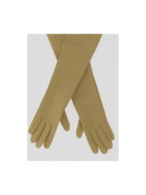 Rękawiczki Jil Sander żółte