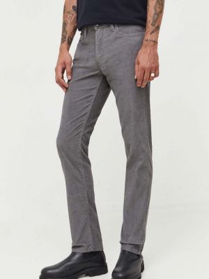 Slim fit manšestrové kalhoty Levi's šedé