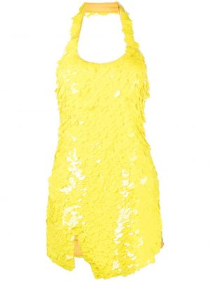 Вечерна рокля The Attico жълто