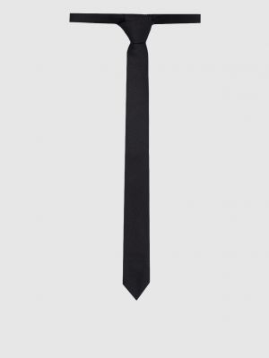 Шелковый шерстяной галстук Valentino черный