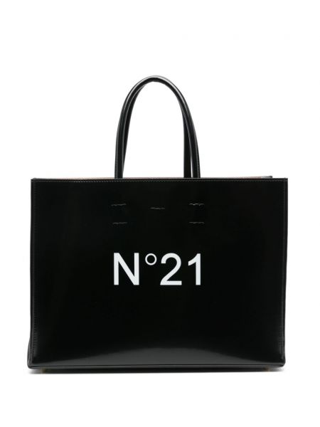Δερμάτινη τσάντα shopper με σχέδιο Nº21