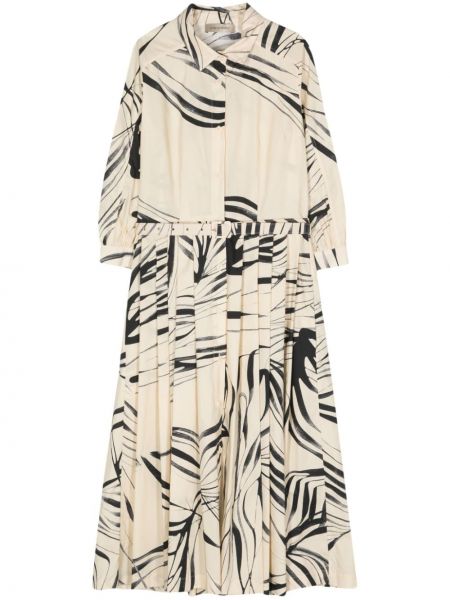 Plisované midi šaty s abstraktním vzorem Gentry Portofino