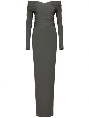Макси рокля Dolce & Gabbana сиво