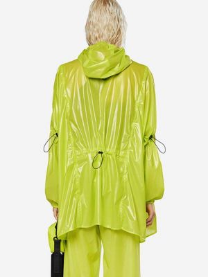 Reflektirajuća anorak jakna oversized Rains zelena
