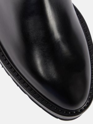 Kožené chelsea boots se cvočky Alaã¯a černé