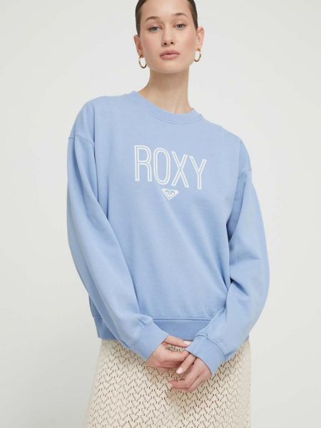 Bluza z nadrukiem Roxy niebieska