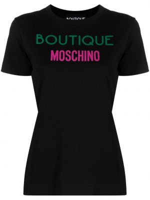 T-shirt mit print Boutique Moschino schwarz