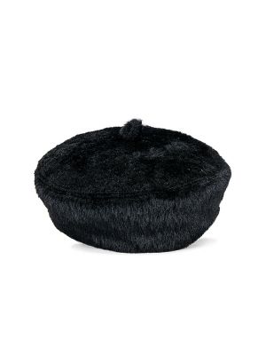 Gorra de cuero de cuero sintético Ruslan Baginskiy negro