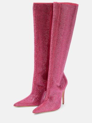 Leder gummistiefel Magda Butrym pink