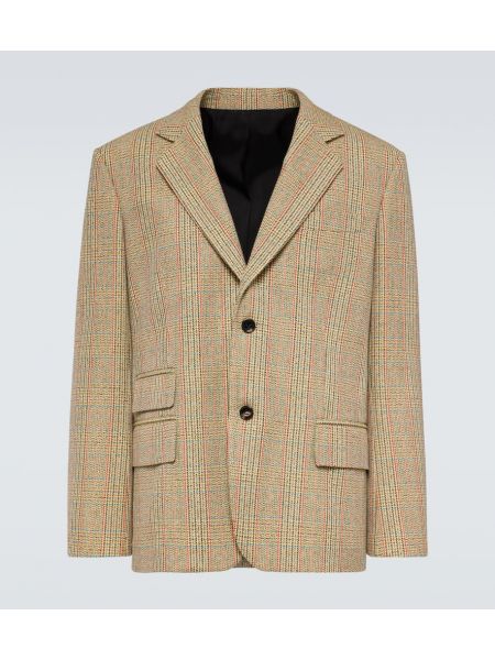 Kontrollerade bomull ull blazer Bottega Veneta beige