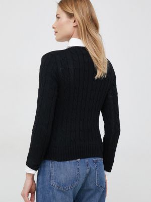 Bavlněný svetr Polo Ralph Lauren černý