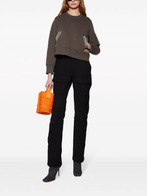 Geflochtene shopper handtasche Sacai orange