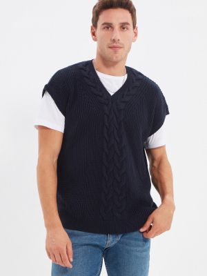 Пуловер Trendyol черно