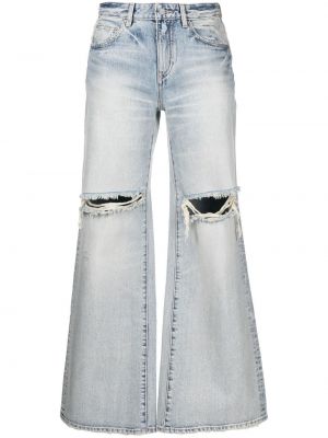 Zerrissene bootcut jeans ausgestellt Jnby blau