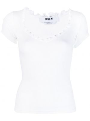 T-shirt Msgm vit