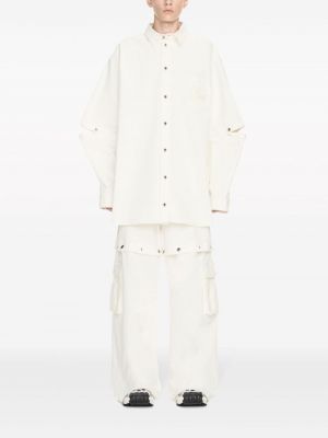 Medvilninė marškiniai Off-white balta