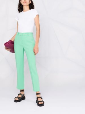 Rovné kalhoty Ermanno Scervino zelené