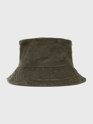 Вельветовая шляпа Sisley зеленая