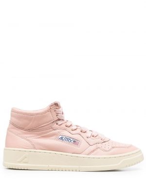 Dantel bağcıklı sneaker Autry pembe