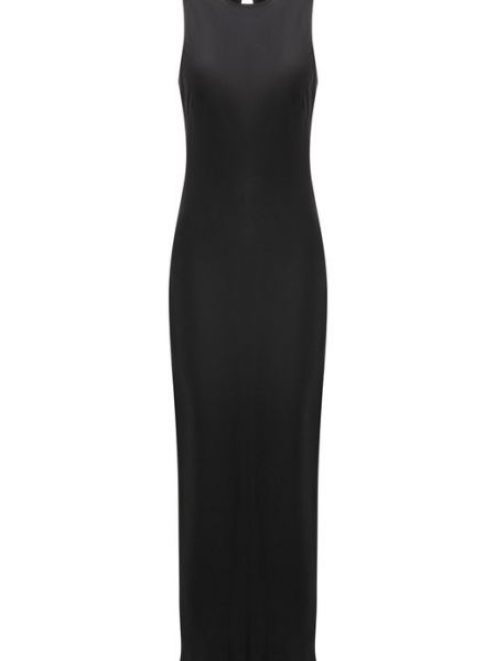 Шелковое платье Asceno черное