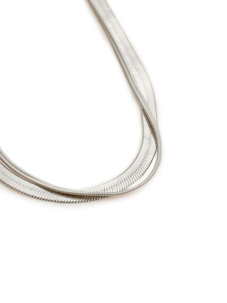 Naszyjnik w wężowy wzór Lemaire srebrny