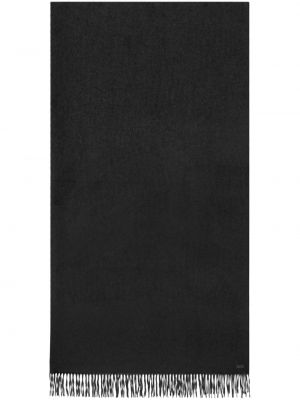 Kašmírový hedvábný šál Saint Laurent černý