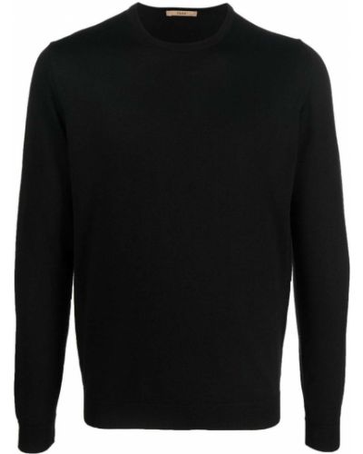Пуловер от мерино вълна с кръгло деколте Nuur черно
