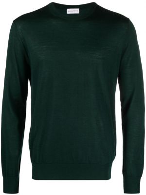 Vlněný svetr s kulatým výstřihem Ballantyne zelený
