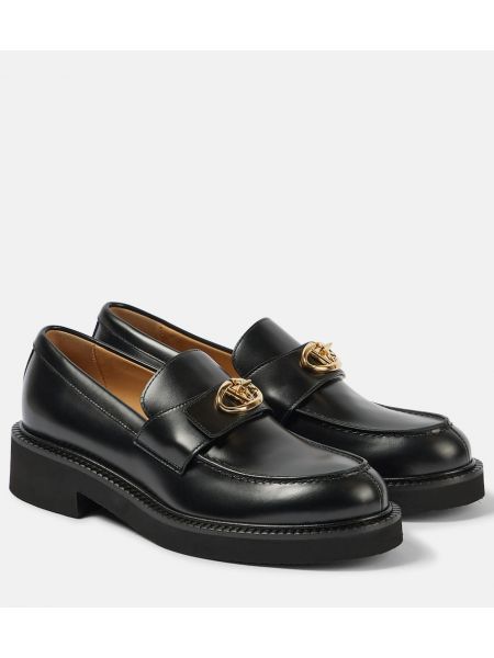 Loafers i läder Valentino Garavani svart