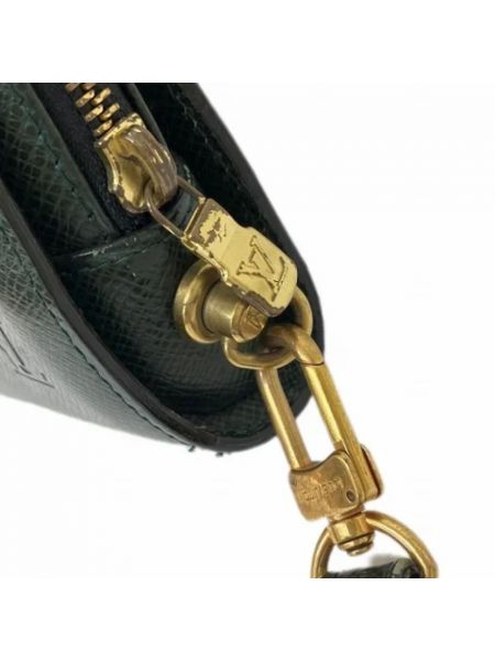 Bolso clutch de cuero retro Louis Vuitton Vintage verde