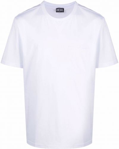 Camiseta con bolsillos Diesel blanco