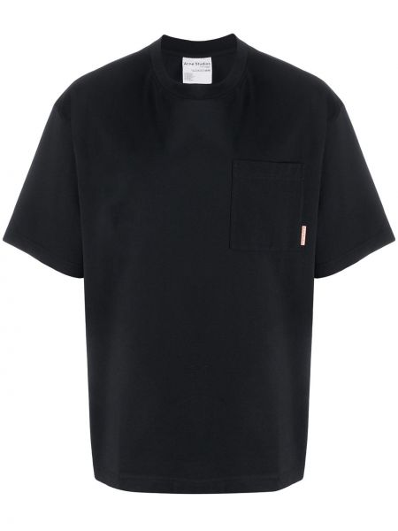 Camiseta con bolsillos Acne Studios negro