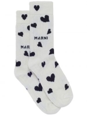 Κάλτσες με μοτίβο καρδιά Marni