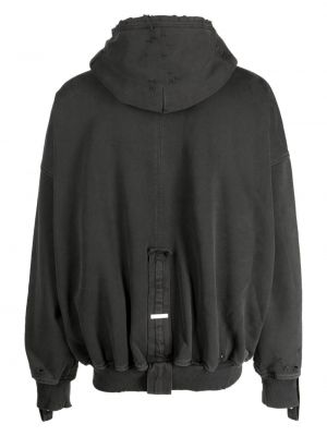 Distressed hoodie C2h4