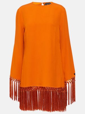 Šaty s třásněmi Taller Marmo oranžové