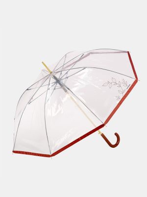 Paraguas transparente Cacharel rojo