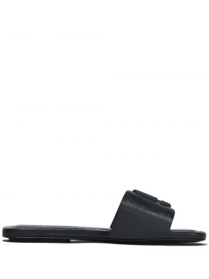 Dabīgās ādas sandales Marc Jacobs melns