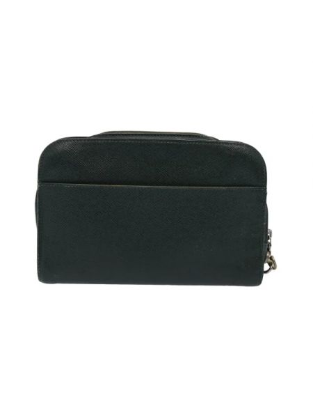 Bolso clutch de cuero retro Louis Vuitton Vintage negro
