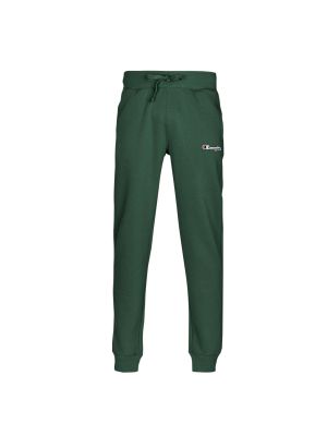 Pantaloni sport din fleece din bumbac Champion verde
