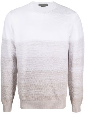 Плетен пуловер с градиентным принтом Corneliani