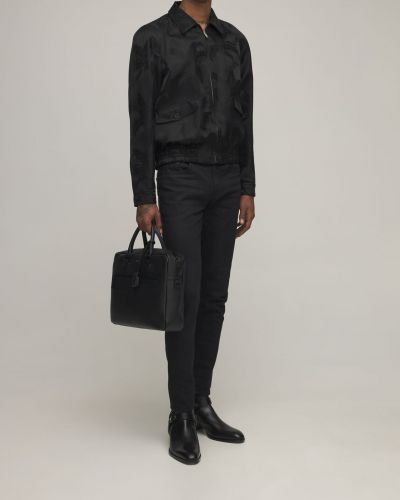 Bőr táska Saint Laurent fekete