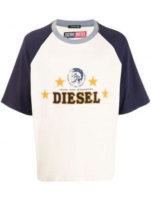 Camiseta con bordado Diesel