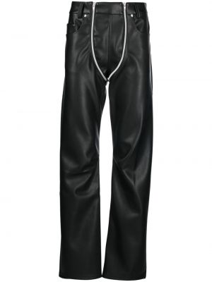 Kalhoty na zip relaxed fit Gmbh černé