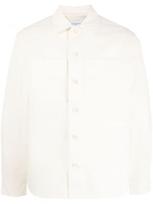 Medvilninė marškiniai Maison Kitsuné balta
